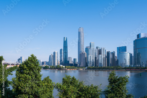 City architectural landscape in Guangzhou, China © chendongshan