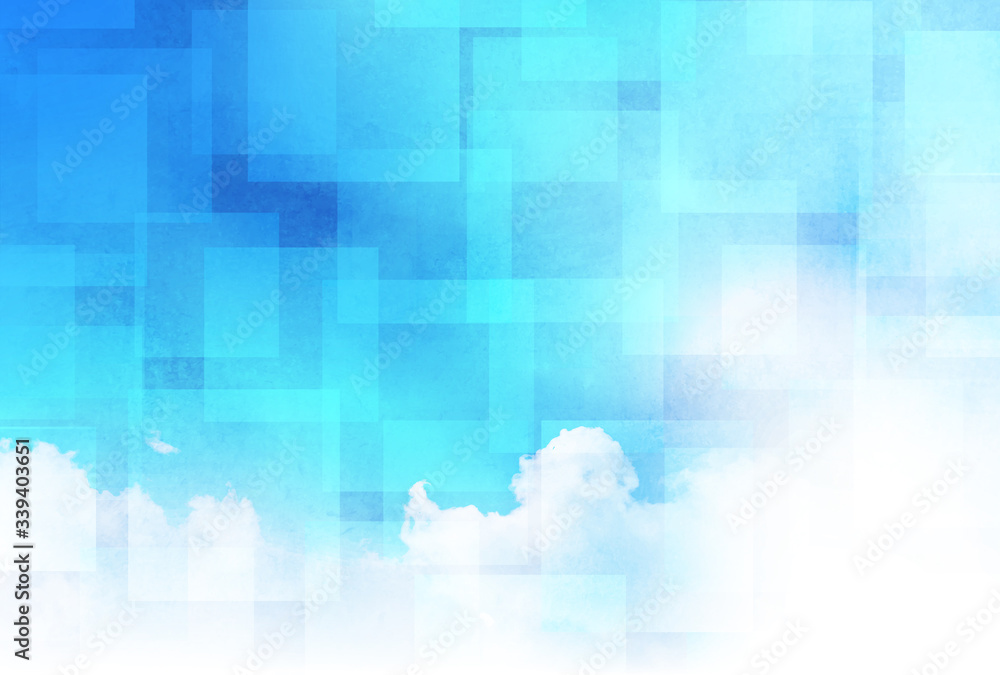 空水彩梅雨背景stock Vector Adobe Stock