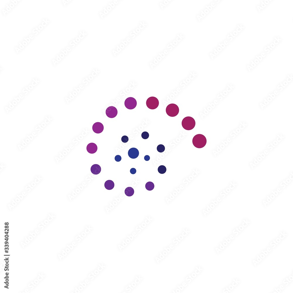 Abstract dots logo Abstract dots logo