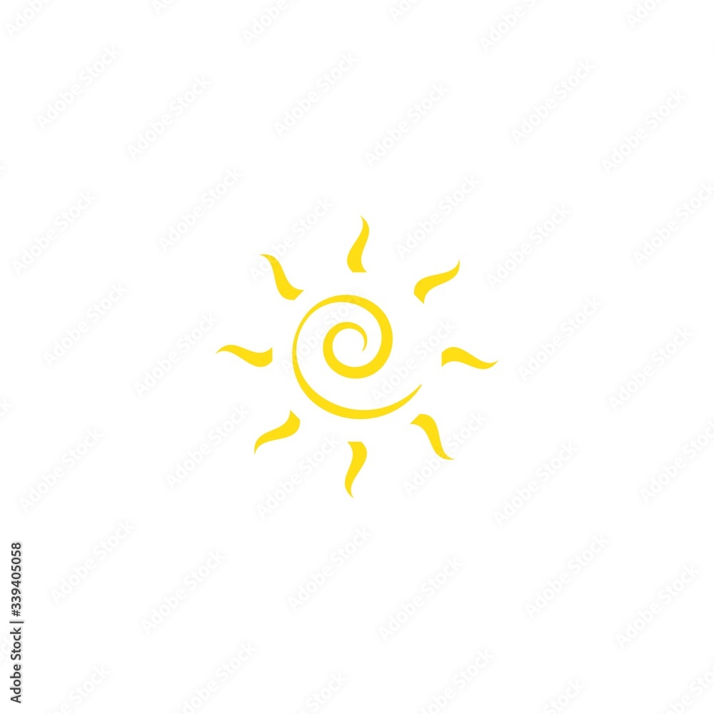 sun illustration logo vector sun illustration logo vector