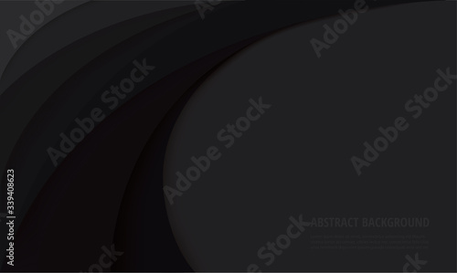 black curve template background vector illustration EPS10
