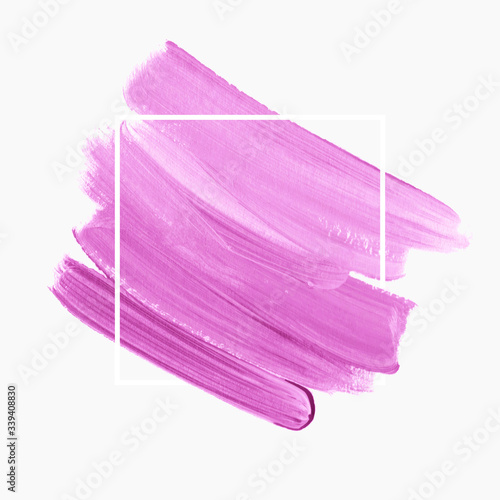 Brush paint stroke paint background vector. Perfect painted design for logo, sale banner or headline.