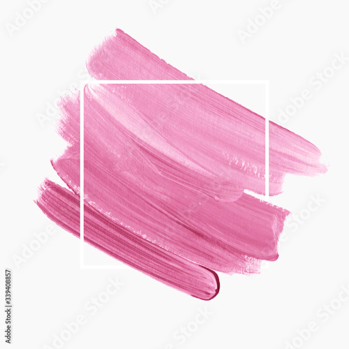 Brush paint stroke paint background vector. Perfect painted design for logo, sale banner or headline.