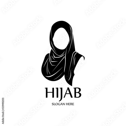 hijab women black silhouette vector icons app-vector