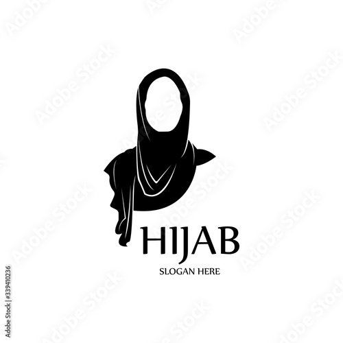 hijab women black silhouette vector icons app-vector