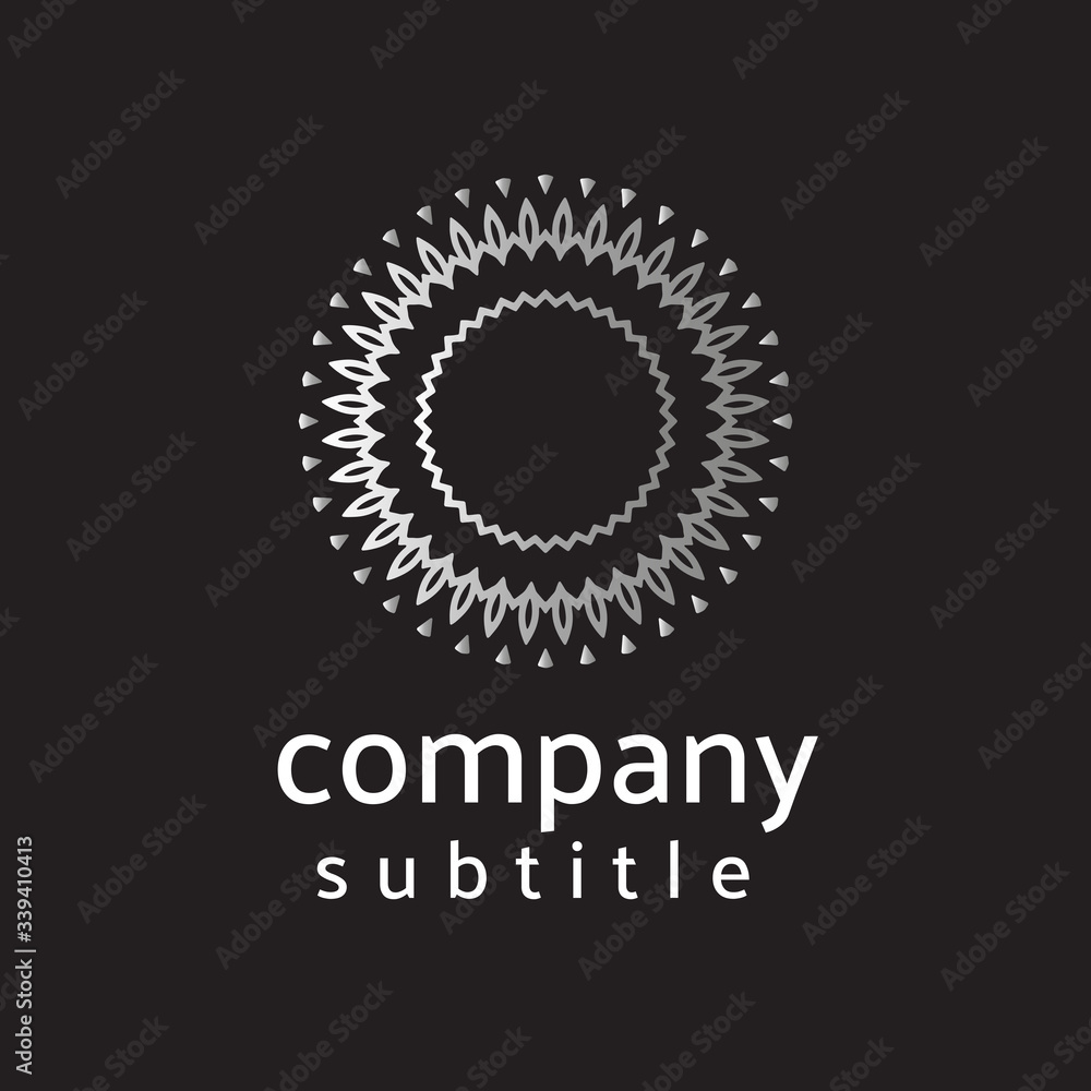 Fototapeta premium logo ornament gold