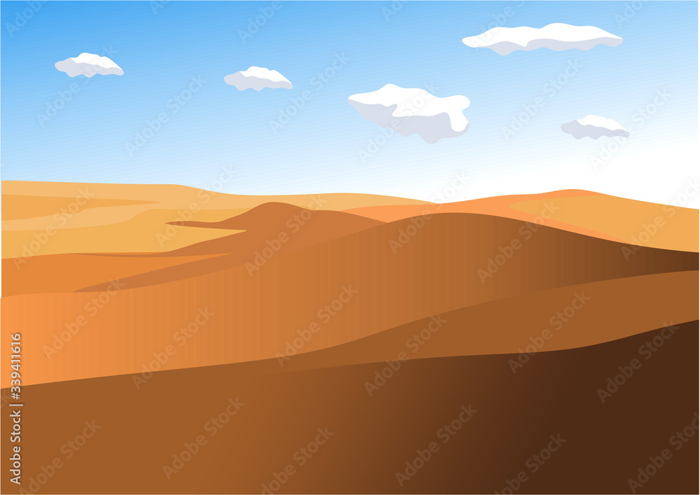 Fototapeta premium sand dunes in the sahara