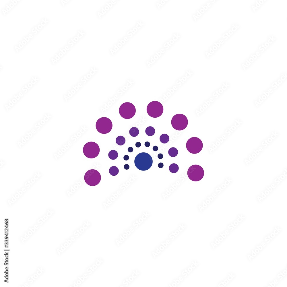 Abstract dots logo Abstract dots logo