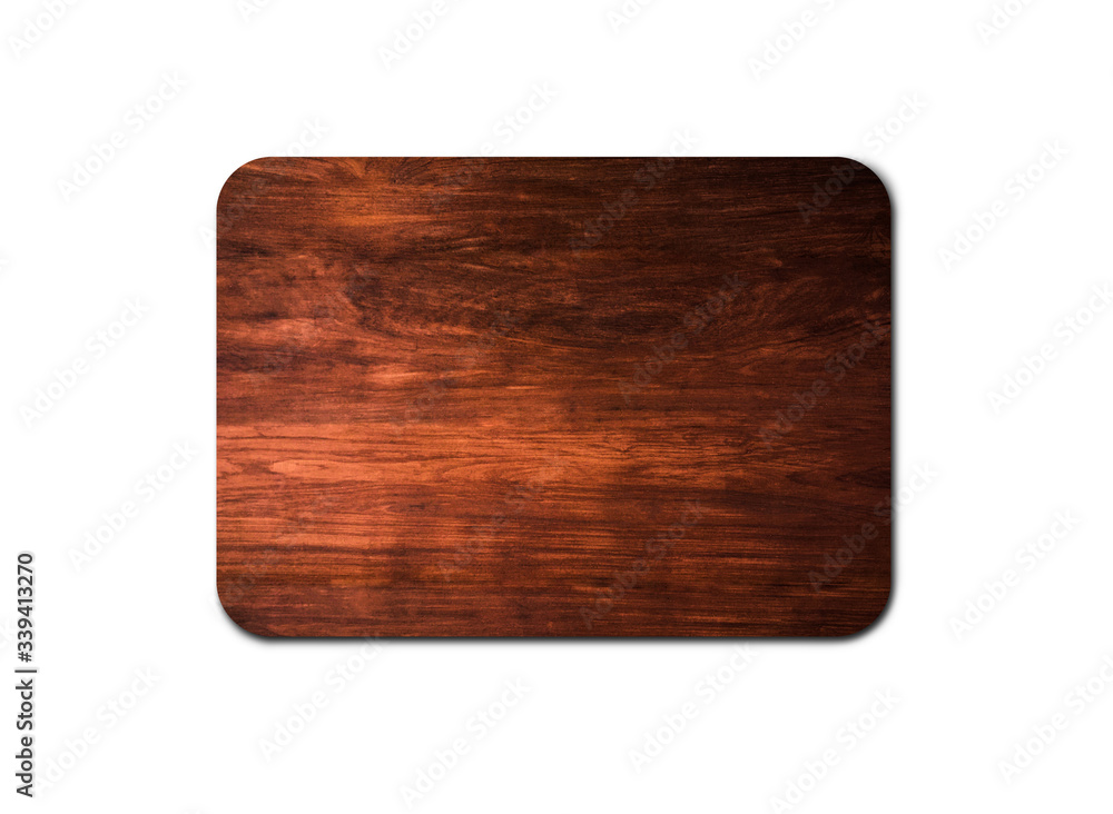 Wooden cutting board texture isolated on white background with clipping path for design Wooden cutting board texture isolated on white background with clipping path for design
