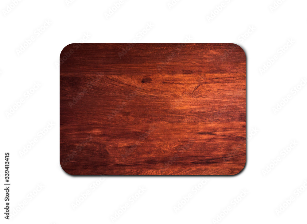 Wooden cutting board texture isolated on white background with clipping path for design Wooden cutting board texture isolated on white background with clipping path for design