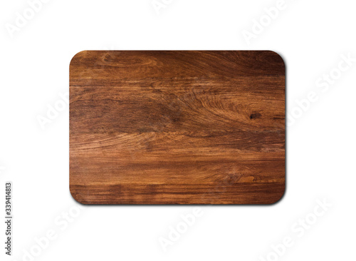 Empty rustic wood board texture isolated on white background with copy space for design or work. clipping path