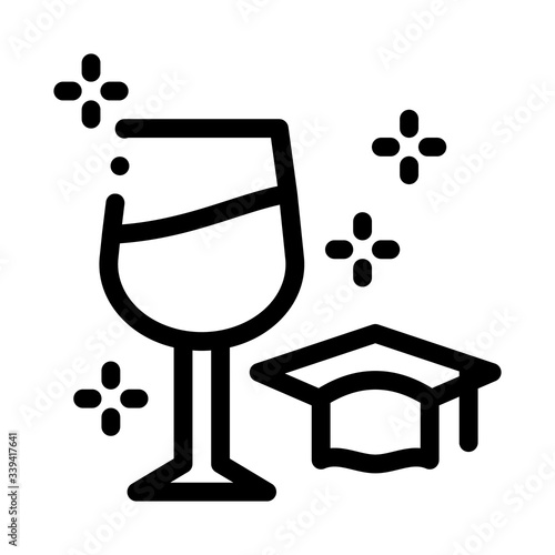 wine expert taster icon vector. wine expert taster sign. isolated contour symbol illustration