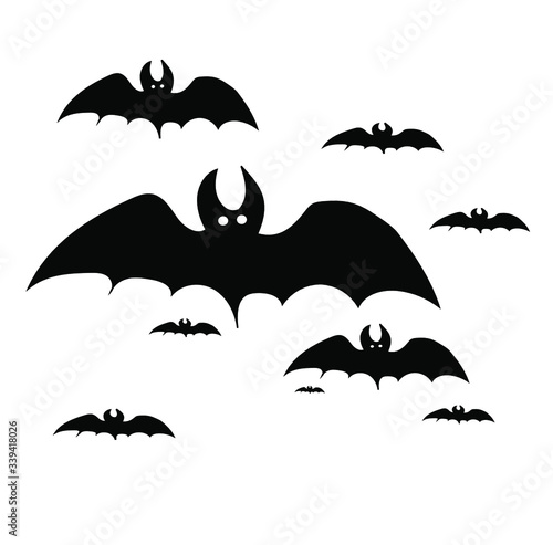 halloween icons set, bets