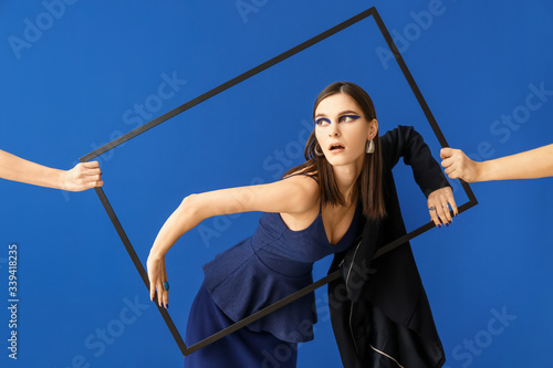 Portrait of fashionable you...