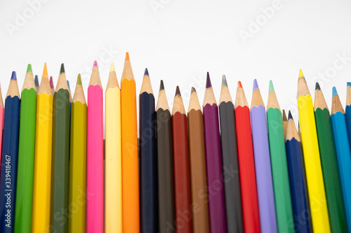 A brightly colored pencils for kid
