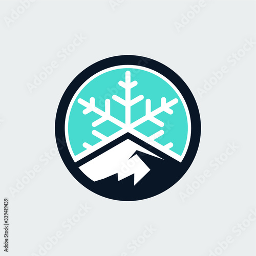 winter mountain logo