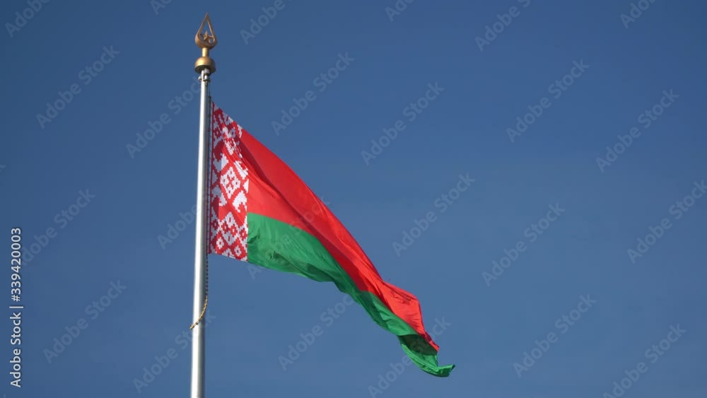Belarusian flag on the wind Belarusian flag on the wind