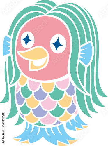 日本の妖怪アマビエ