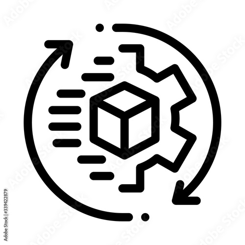 technical aspect of sending icon vector. technical aspect of sending sign. isolated contour symbol illustration