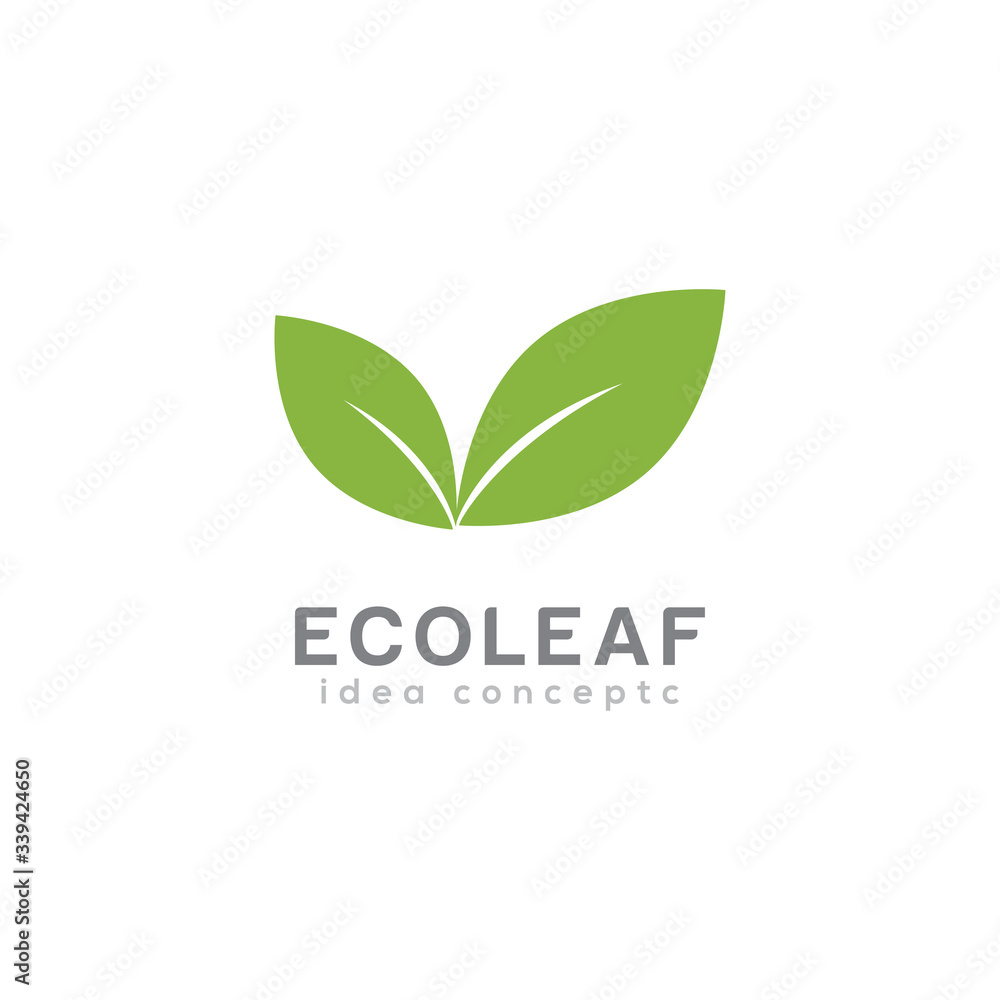 Creative Eco Leaf Concept Logo Design Template Creative Eco Leaf Concept Logo Design Template