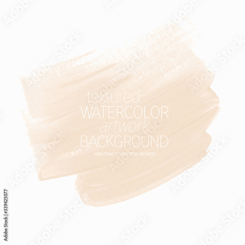 Logo brush painted watercolor background vector. Perfect design for headline and sale banner. 
