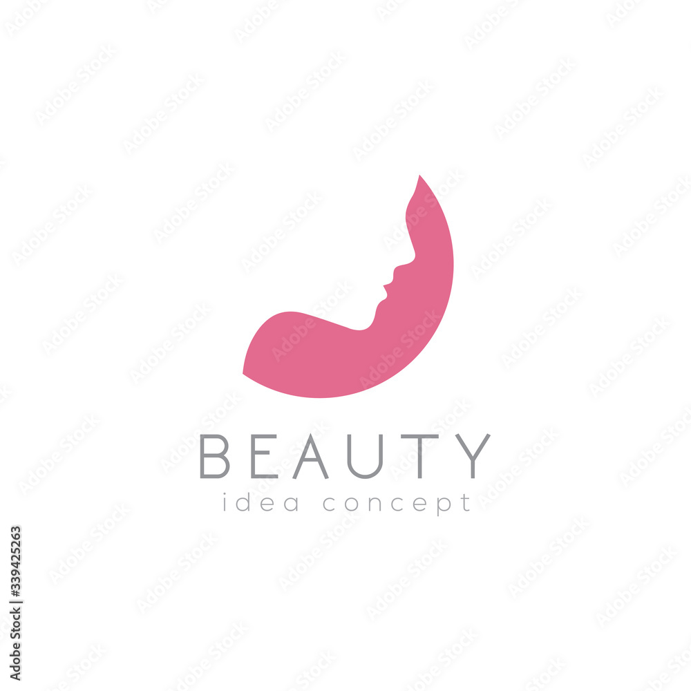 Fototapeta premium Creative Beauty Concept Logo Design Template