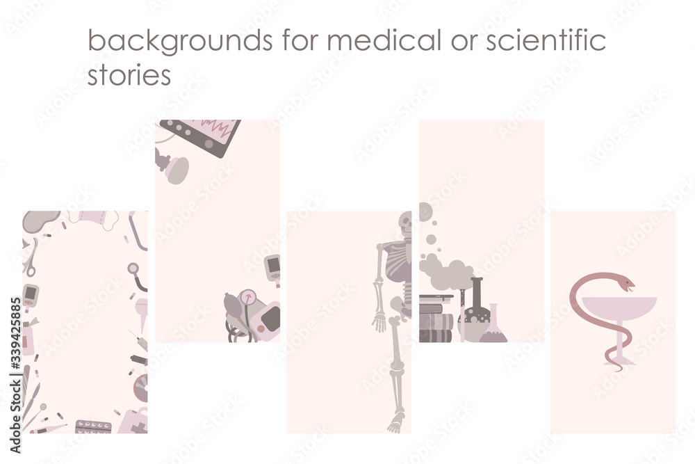 Layout for stories on medical theme