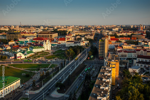 The center of Minsk from a high point.
