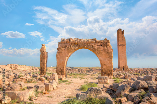 Ruins of the ancient city of Harran - Urfa , Turkey (Mesopotamia) - Old astronomy tower 