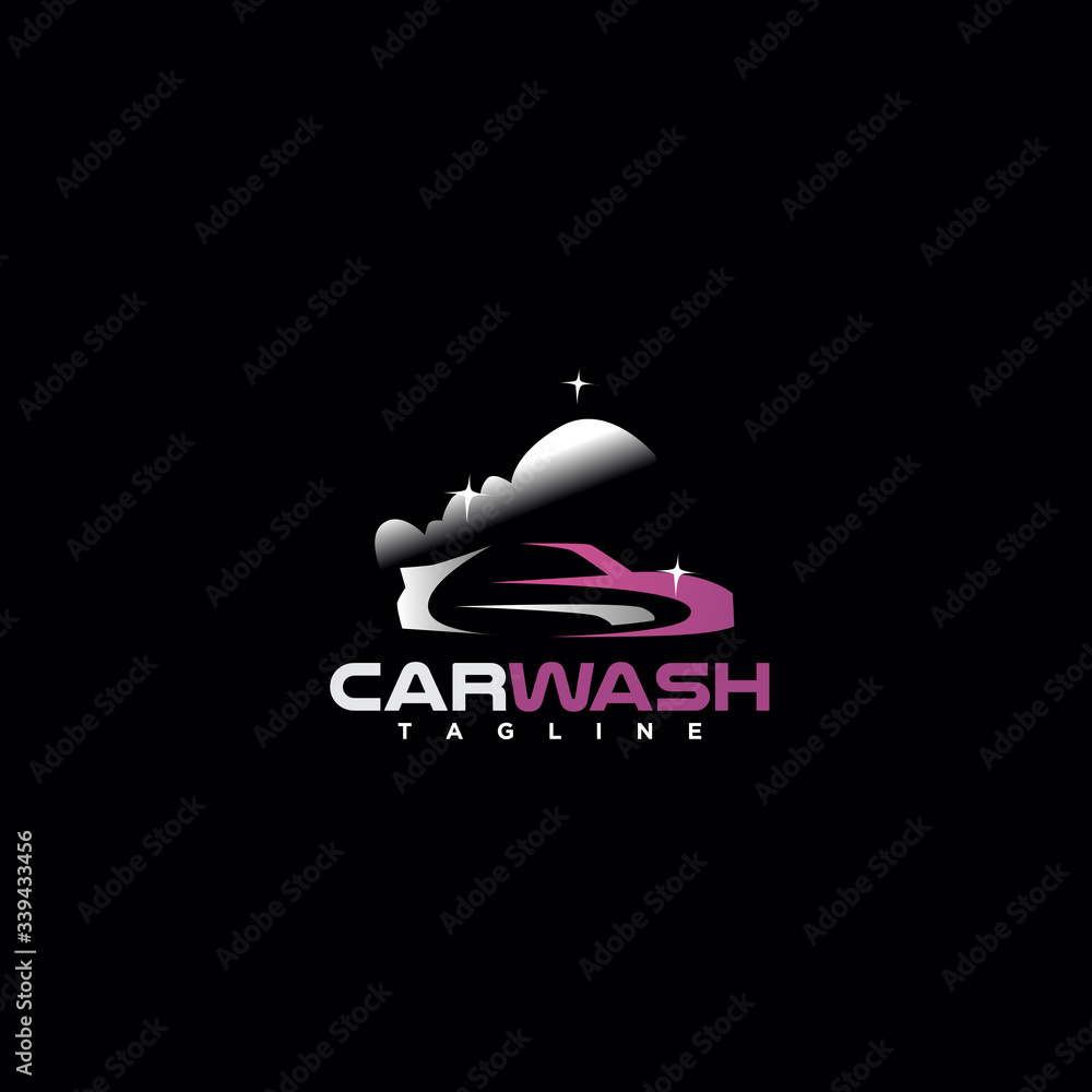 car wash service logo. modern icon, template design illustration car wash service logo. modern icon, template design illustration