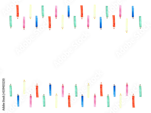 色鉛筆のフレーム