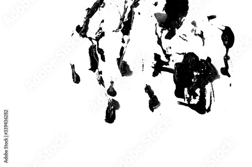 Black watercolor, confused,worry