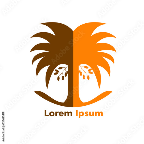 Luxury Dates Palm Logo Template