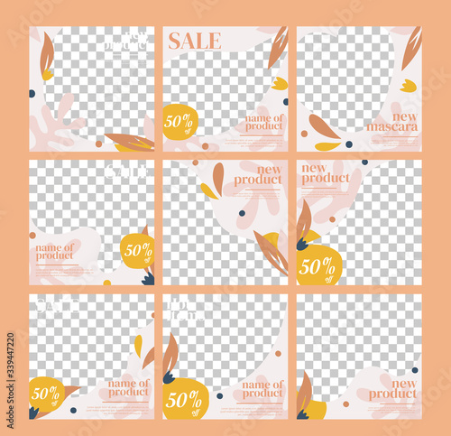 Cosmetic instagram feed post template