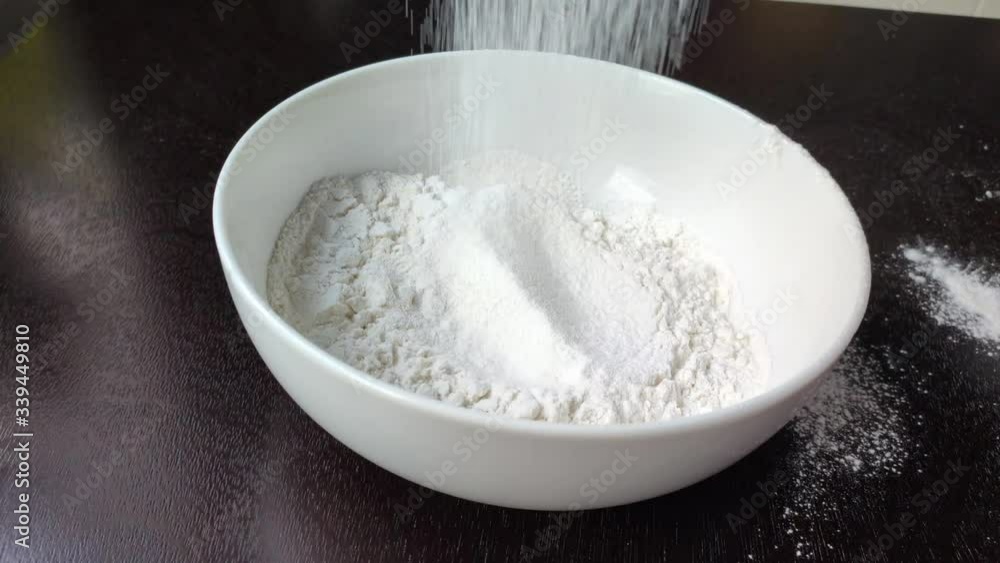 sift the flour into a bowl sift the flour into a bowl
