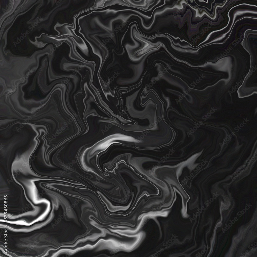 Smoke marble black and white abstract background