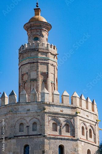 View of Torre del Oro, Seville.