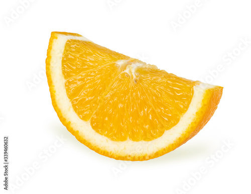 Orange slice isolated on white, clipping path included