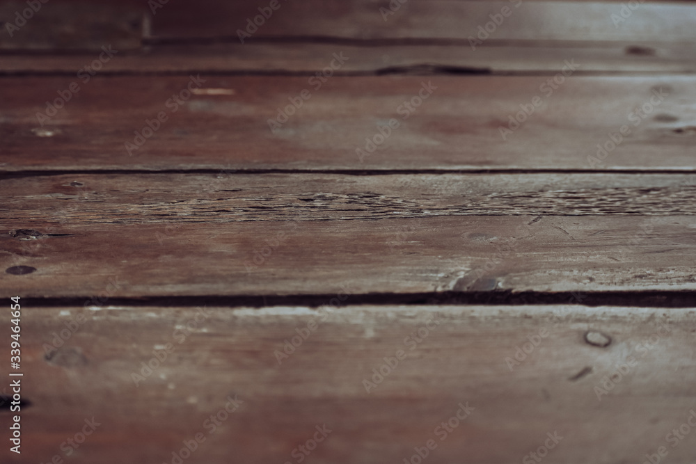 Fototapeta premium Flat lay view of a wooden background