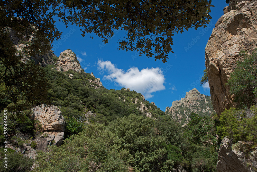 Gorge d'Heric Languedoc France. Rocks. Canyon. Valley Gorge d'Heric Languedoc France. Rocks. Canyon. Valley