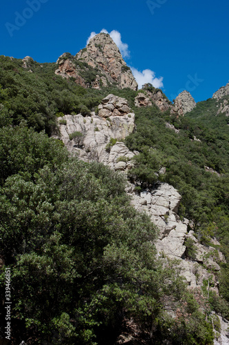 Gorge d'Heric Languedoc France. Rocks. Canyon. Valley