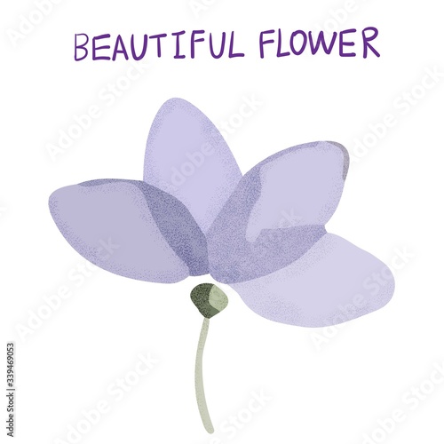 Abstract beautiful vector flower, rose flower