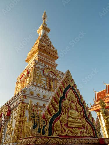 Nakorn Phanom, Thailand - Nov 18th, 2019: Phra In Plaeng is the southern-most of the string of temples that line the Mekong in Nakhon Phanom.