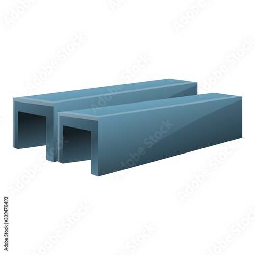 Steel structure icon. Cartoon of steel structure vector icon for web design isolated on white background