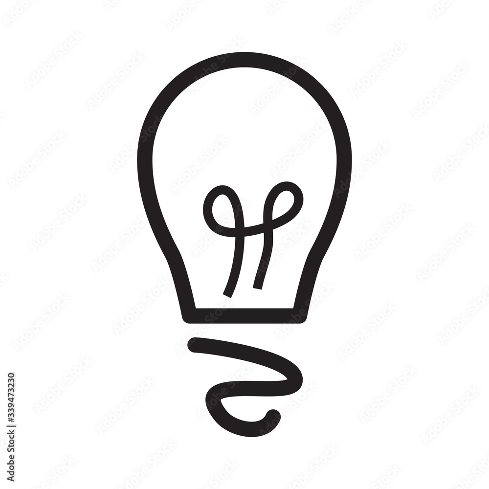 Light bulb, lamp icon Light bulb, lamp icon