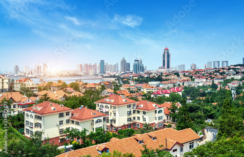 German-style historical buildings in Qingdao, China.