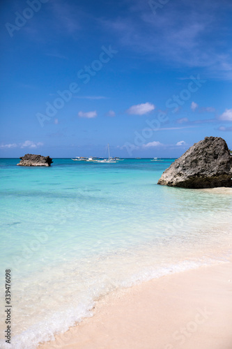 White Beach and Rock, Boracay island, Philippines.