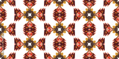 Drapery curves pagan tripe seamless pattern. Indian old surface background. Vector ornament.
