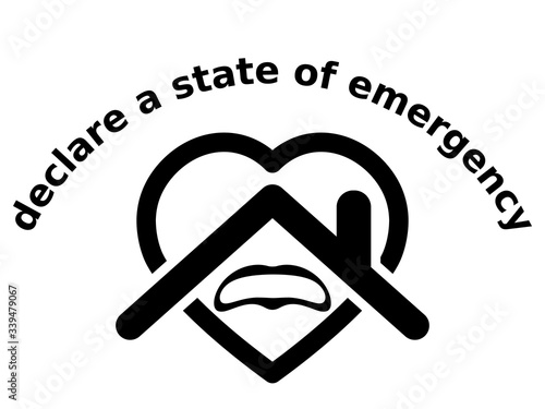 declare a state of emergencyアイコン