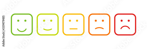 Emotions icon for concept design. Vector flat character